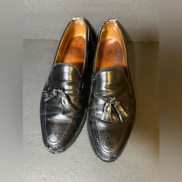 Allen Edmonds Mens Grayson Black tassel Loafers Sz 9.5 - Picture 7 of 15